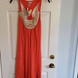 NWT Orange Mini Dress by L8TER 3X